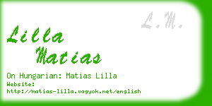 lilla matias business card